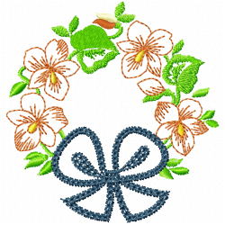 Flowers And Tree Embroidery Design 7 Flowers And Tree Embroidery Design 7